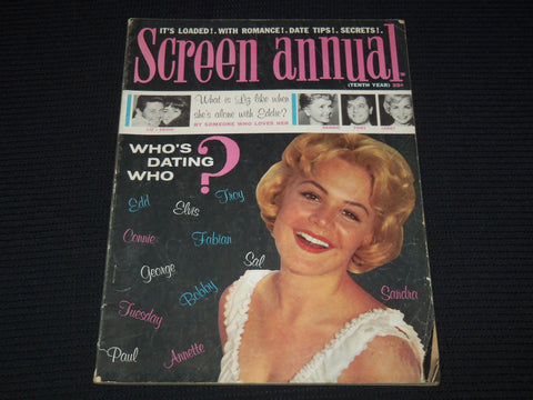 1959 NO. 10 SCREEN ANNUAL MAGAZINE - SANDRA DEE COVER - E 14599