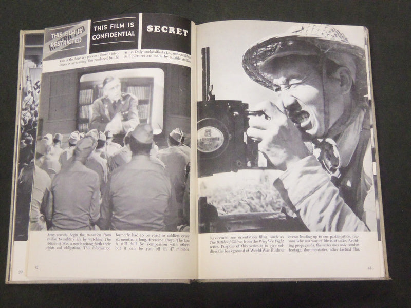 1945 MOVIE LOT TO BEACHHEAD EDITED BY LOOK MAGAZINE FIRST EDITION BOOK - KD 80I