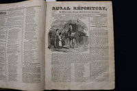 1841-1842 RURAL REPOSITORY MAGAZINE BOUND VOLUME - KD 9533