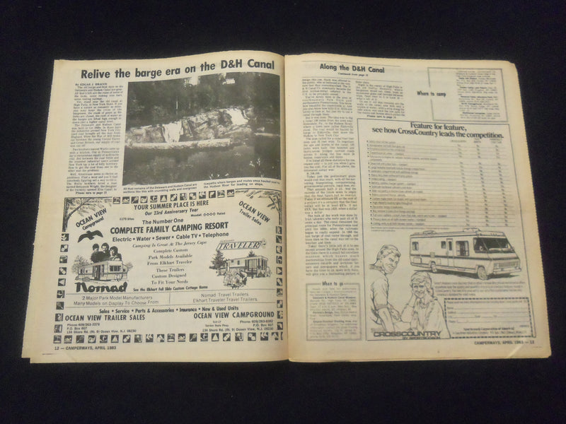 1983 APRIL CAMPERWAYS NEWSPAPER - BLUE BELL, PA- SPRING CAMPING - NP 6154