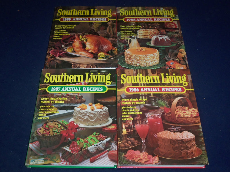 1981-1989 SOUTHERN LIVING ANNUAL RECIPES HARDCOVER BOOK LOT OF 9 - KD 1713