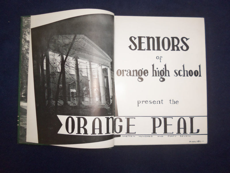 1947 ORANGE PEAL ORANGE HIGH SCHOOL YEARBOOK - ORANGE, NEW JERSEY - YB 3065