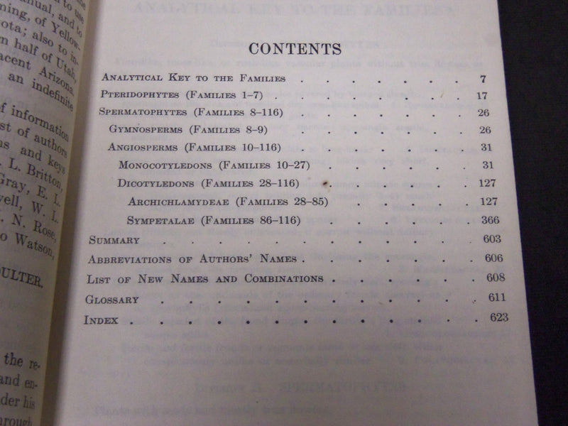 1909 NEW MANUAL OF BOTANY OF THE ROCKY MOUNTAINS BY JOHN COULTER BOOK - KD 5807