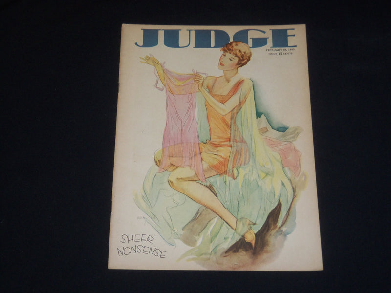 1930 FEBRUARY 22 JUDGE MAGAZINE - SHEER NONSENSE - ST 5614