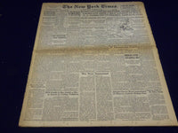 1943 NOV 14 NEW YORK TIMES U. S. FLIERS POUND BREMAN LOSE 24 PLANES - NT 1015