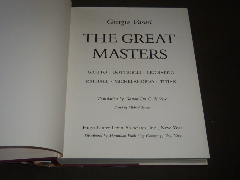 1986 The Great Masters Giotto, Botticelli,Leonardo,Raphael,Michelangelo - I 459