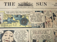 1976 JULY 4 THE BALTIMORE SUN NEWSPAPER COMIC SECTIONS LOT OF 2 - NP 8931