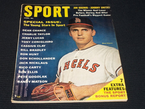 1965 APRIL SPORT MAGAZINE - DEAN CHANCE COVER - E 253