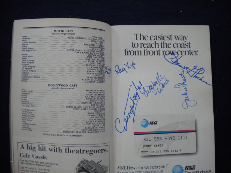 1991 CITY OF ANGELS PLAYBILL - 15 SIGNATURES ON THE COVER & INSIDE PAGES- J 8320