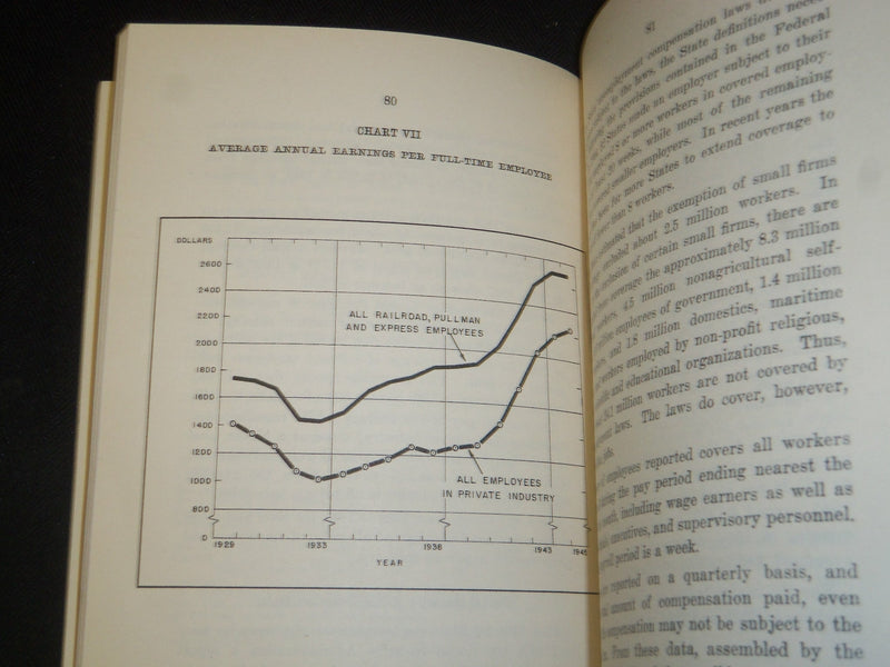 1947 RAILROAD MEN AND WAGES BOOK BY J. ELMER MONROE - J 5423