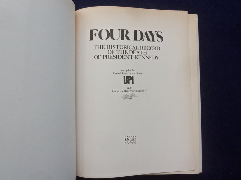 1964 & 1993 FOUR DAYS HARDCOVER BOOK - LOT OF 2 PRINTINGS - KD 8914