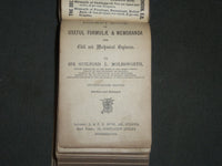 1888 POCKET BANK OF USEFUL FORMULATE & MEMORANOA BY MOLESWORTH - KD 50