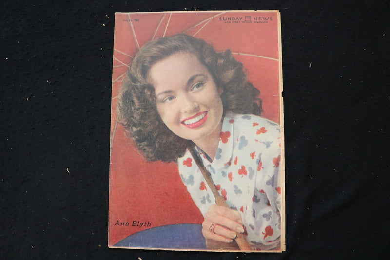 1948 JULY 25 SUNDAY NEW YORK NEWS MAGAZINE - ANN BLYTH COVER - E 26148