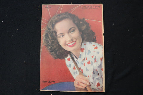1948 JULY 25 SUNDAY NEW YORK NEWS MAGAZINE - ANN BLYTH COVER - E 26148