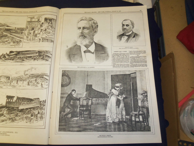 1887 AUGUST 16 THE DAILY GRAPHIC NEWSPAPER - THE JUBILEE NAVAL REVIEW - NT 7662