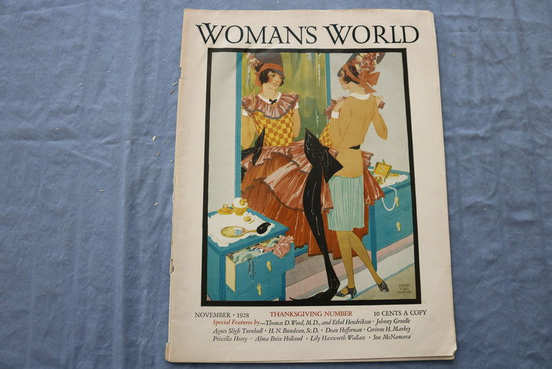 1928 NOVEMBER WOMAN'S WORLD MAGAZINE - ILLUSTRATIONS/STORIES/ADS - SP 4783T
