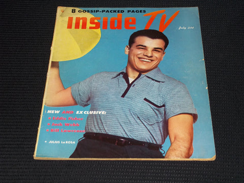 1953 JULY INSIDE TV MAGAZINE - JULIUS LA ROSA FRONT COVER - E 17196