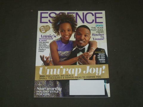 2014 DECEMBER ESSENCE MAGAZINE - QUVENHHANE WALLIS & JAMIE FOXX COVER - B 1361