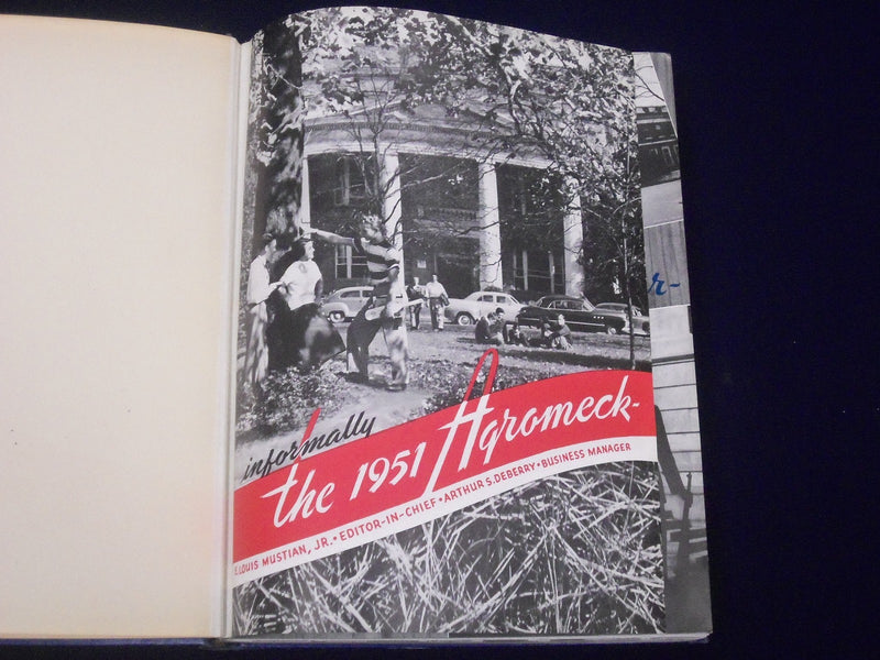 1951 AGROMECK NORTH CAROLINA STATE COLLEGE YEARBOOK - RALEIGH - PHOTOS - YB 226