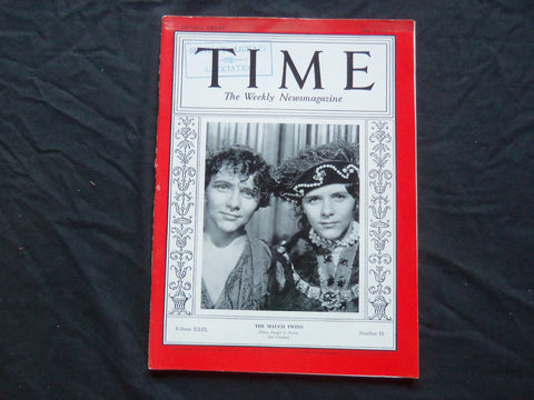 1937 MAY 3 TIME MAGAZINE - BILLY AND BOBBY MAUCH - T 562