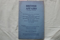 1959-1961 BRITISH AFFAIRS QUARTERLY MAGAZINE - LOT OF 2 - K 3263