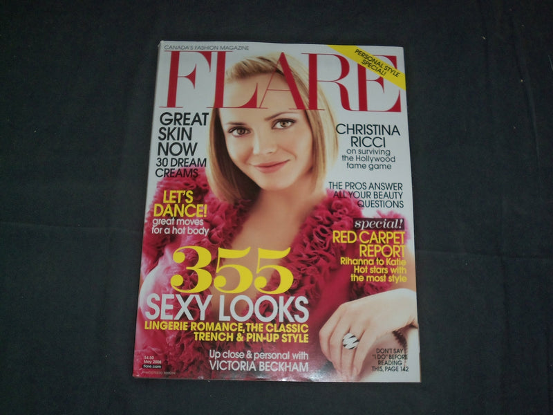 2008 MAY FLARE MAGAZINE - CANADA - CHRISTINA RICCI COVER - FASHION - B 5854