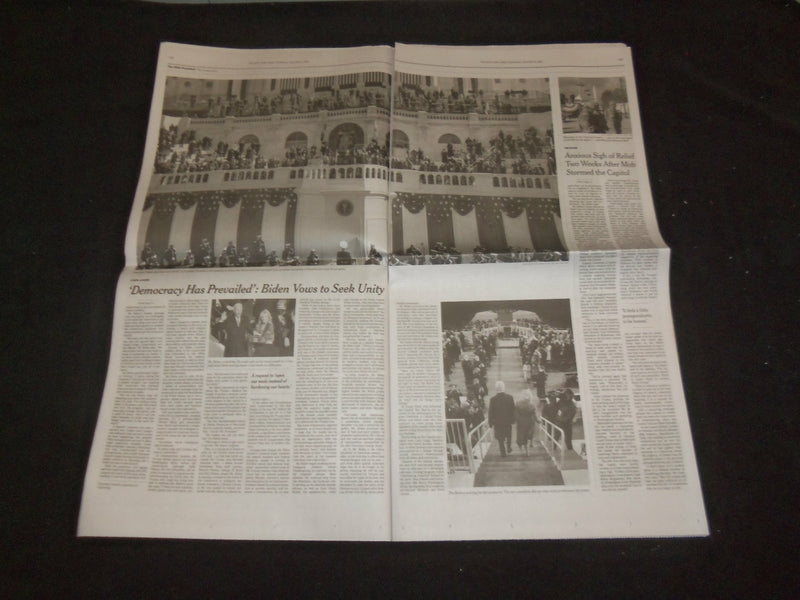 2021 JANUARY 21 NEW YORK TIMES - JOE BIDEN AND KAMALA HARRIS INAUGURATION DAY