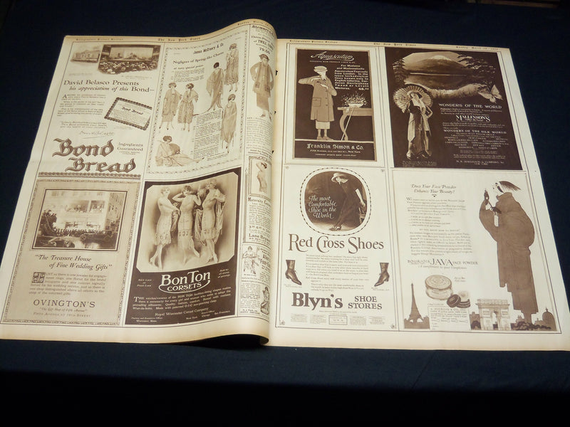 1922 MARCH 26 NEW YORK TIMES PICTURE SECTION NO. 4 & 5 - QUEEN MARY - NT 8874