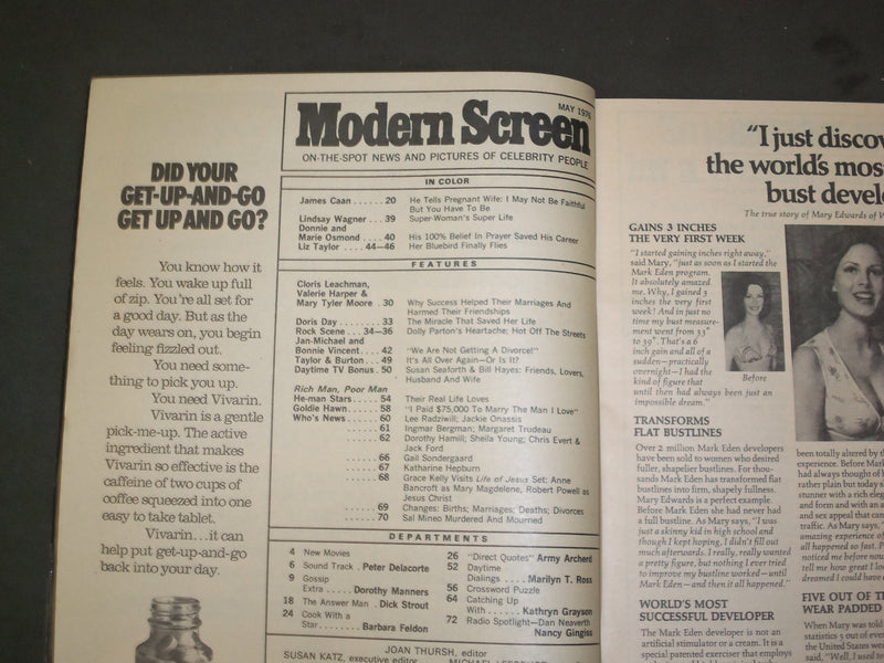 1976 MAY MODERN SCREEN MAGAZINE - MARY TYLER MOORE & VALERIE HARPER COVER- M 253