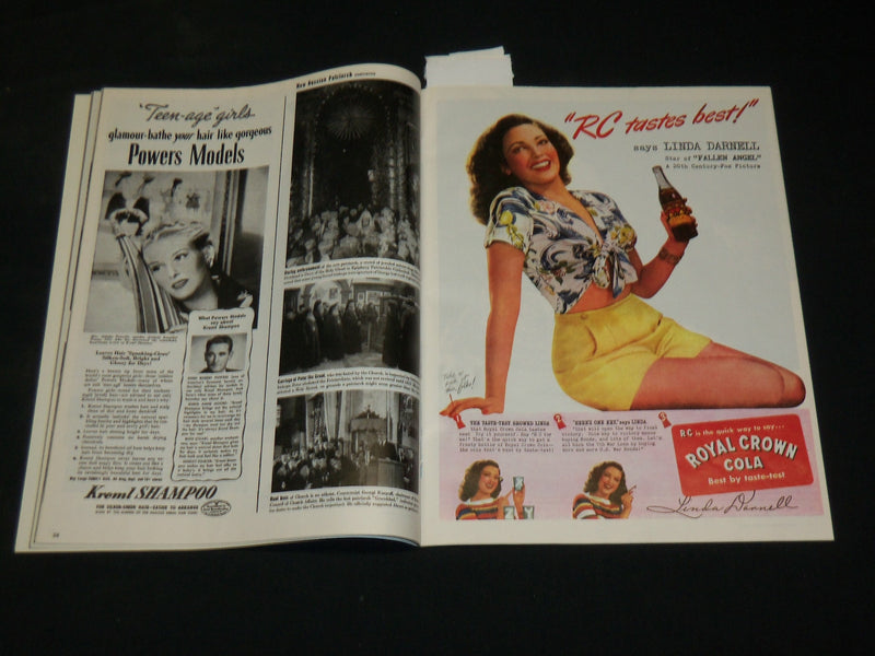 1945 JULY 2 LIFE MAGAZINE SMALL FORMAT - AMERICAN FLAG COVER - J 6094