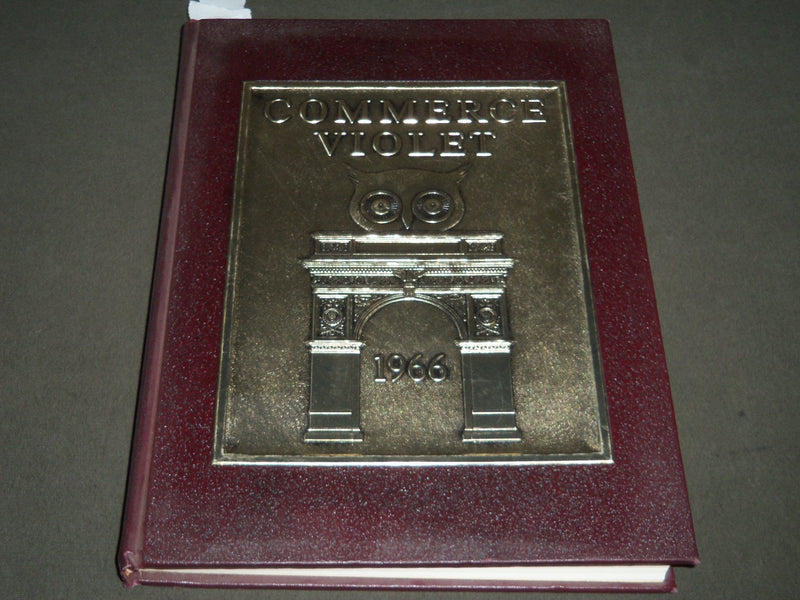 1966 COMMERCE VIOLET NEW YORK UNIVERSITY YEARBOOK MAL GRAHAM BASKETBALL- YB 1020