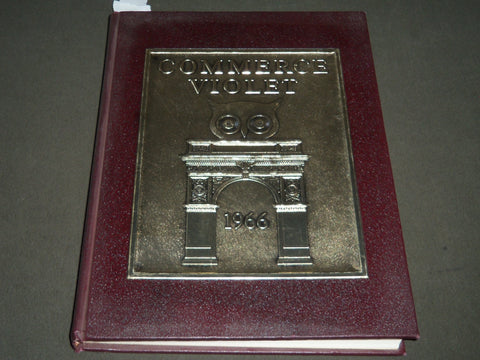 1966 COMMERCE VIOLET NEW YORK UNIVERSITY YEARBOOK MAL GRAHAM BASKETBALL- YB 1020