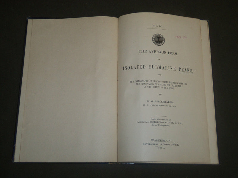 1890 THE AVERAGE FORM OF ISOLATED SUBMARINE PEAKS BY G. W. LITTLEHALES - J 4999