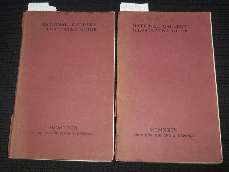 1923-1924 NATIONAL GALLERY ILLUSTRATED GUIDE BOOKS LOT OF 2 - J 8036