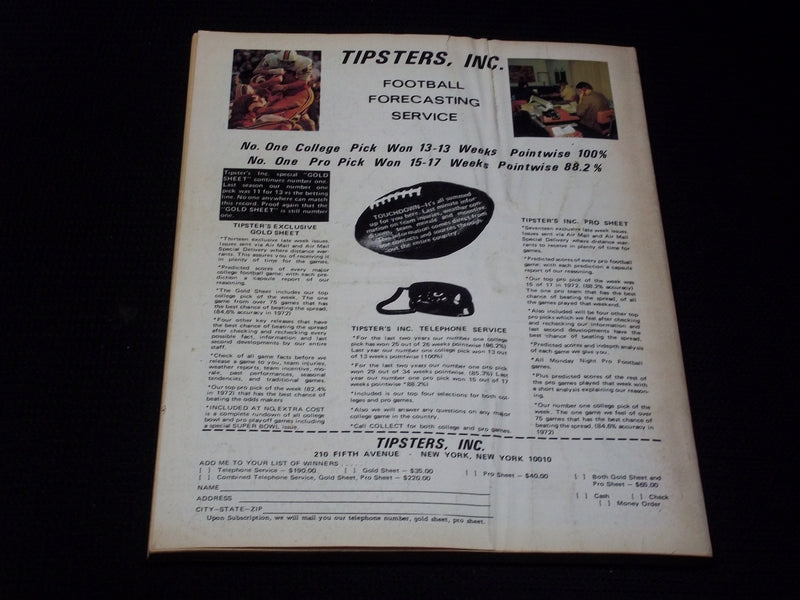 1973 STREET & SMITH'S COLLEGE FOOTBALL MAGAZINE - CHAMP HENSON - E 7857