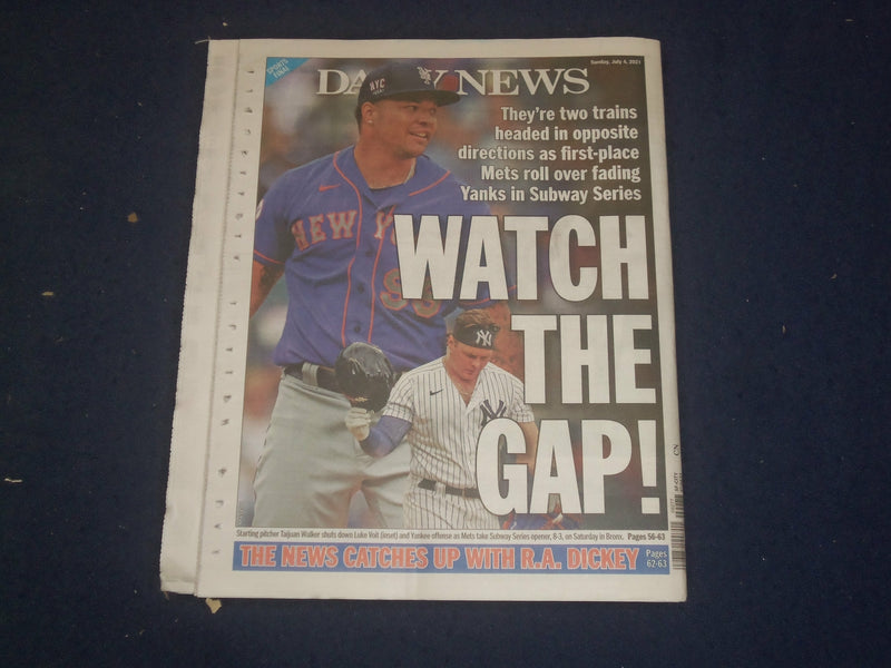 2021 JULY 4 NEW YORK DAILY NEWS NEWSPAPER - NYC RAMPAGE OF VIOLENCE & MURDER