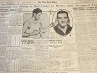 1925 SEPTEMBER 6 NEW YORK TIMES - JONES KEEPS TITLE BOROTRA UNCONSCIOUS- NT 6488