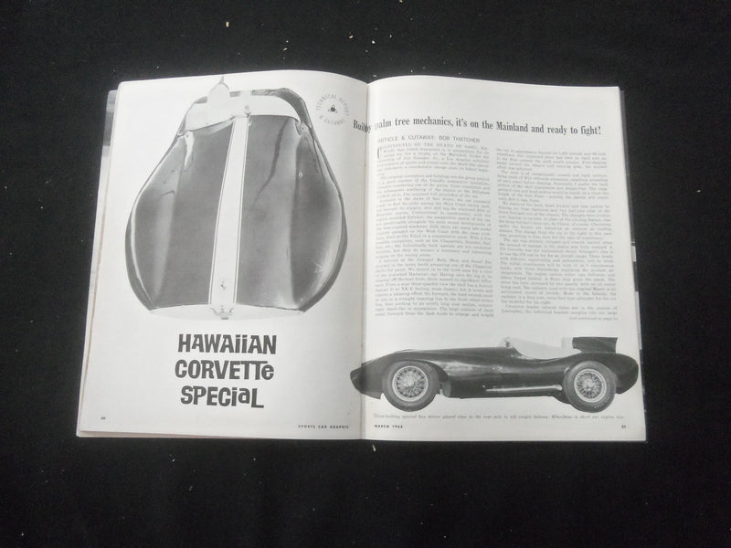 1963 MARCH SPORTS CAR GRAPHIC MAGAZINE - FORD'S TWIN-CAM CORTINA - SP 1521H