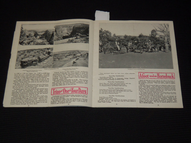 1931 GRAND CANYON OUTINGS BOOK - SANTA FE - J 9591