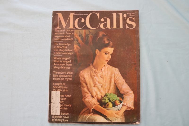 1965 AUGUST MCCALL'S MAGAZINE - ANGELA HOWARD COVER - E 26539