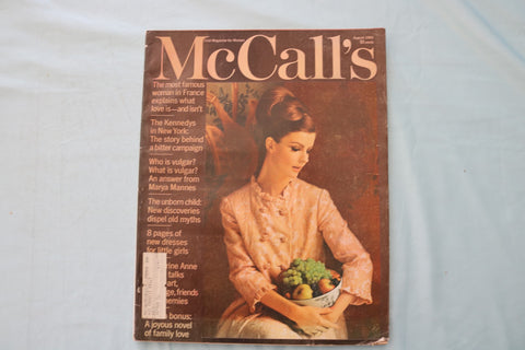 1965 AUGUST MCCALL'S MAGAZINE - ANGELA HOWARD COVER - E 26539