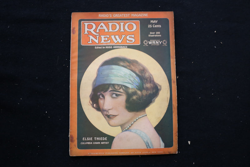 1928 MAY RADIO NEWS MAGAZINE - ELSIE THIEDE COVER - E 10567