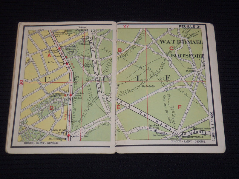 1930'S NOUVEAU BRUXELLES EN POCHE GUIDE BOOK - FRENCH - J 9523