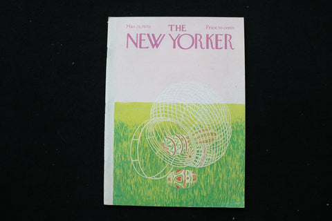 1970 MARCH 28 NEW YORKER MAGAZINE - GREAT ILLUSTRATED COVER - NY 2805