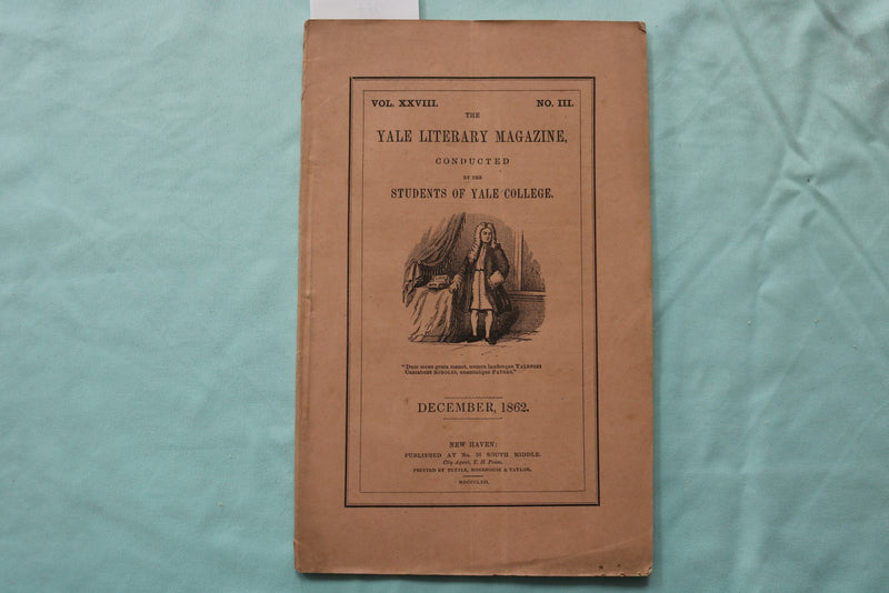 162-1863 YALE LITERARY MAGAZINE - LOT OF 2 - K 3284