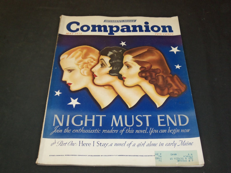 1938 MAY WOMAN'S HOME COMPANION MAGAZINE - ILLUSTRATED COVER - SP 7000