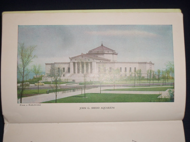 1950 GUIDE TO THE JOHN G. SHEDD AQUARIUM BOOK BY WALTER H. CHUTE - KD 2978