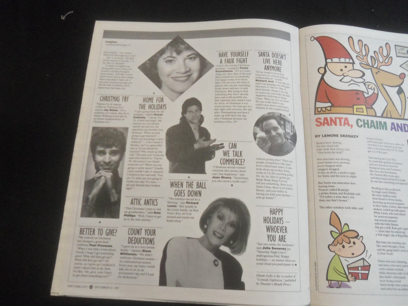 1991 DECEMBER 22 NEW YORK LIVE - DAILY NEWS SUPPLEMENT - BILLY CRYSTAL - NP 5886