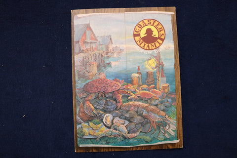 1982 COASTERS MIAMI A RAW BAR, RESTAURANT MENU - SOFTCOVER - K 1430