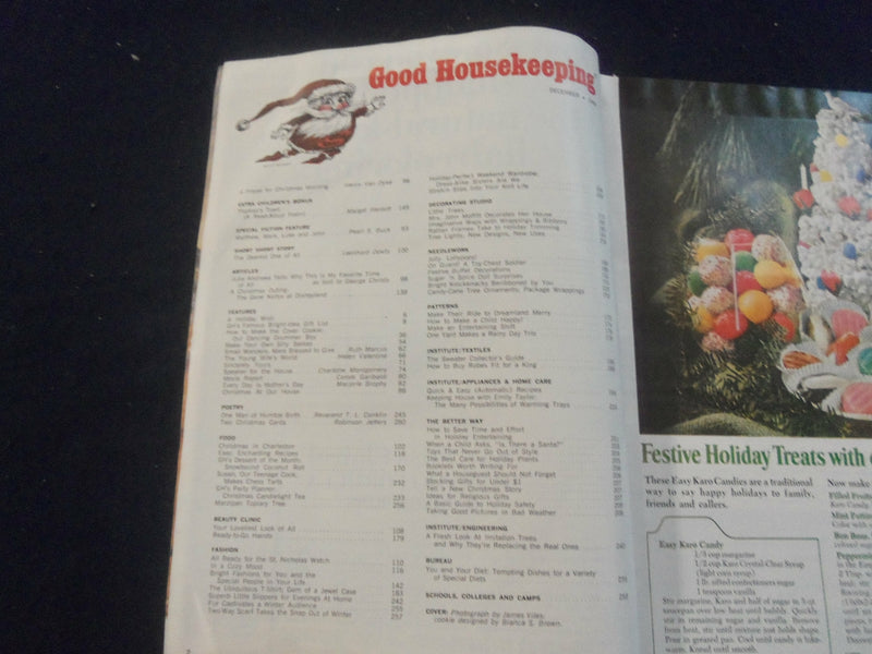 1966 DECEMBER GOOD HOUSEKEEPING MAGAZINE - NICE COVER, ARTICLES & ADS - F 514T